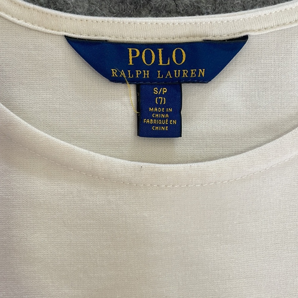 White polo girls dress (gently used) - Picture 2 of 8
